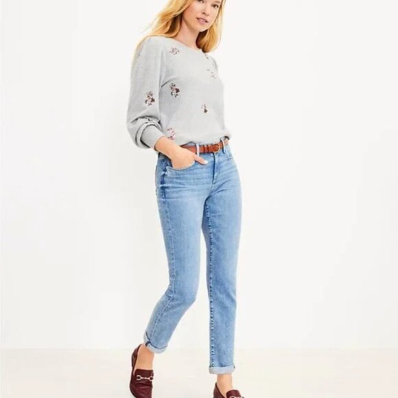 LOFT Super Soft Girlfriend Jeans - Picture 1 of 4